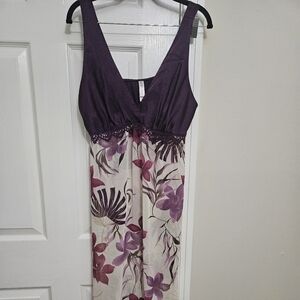 Gilligan & O'Malley Purple Floral Nightgown